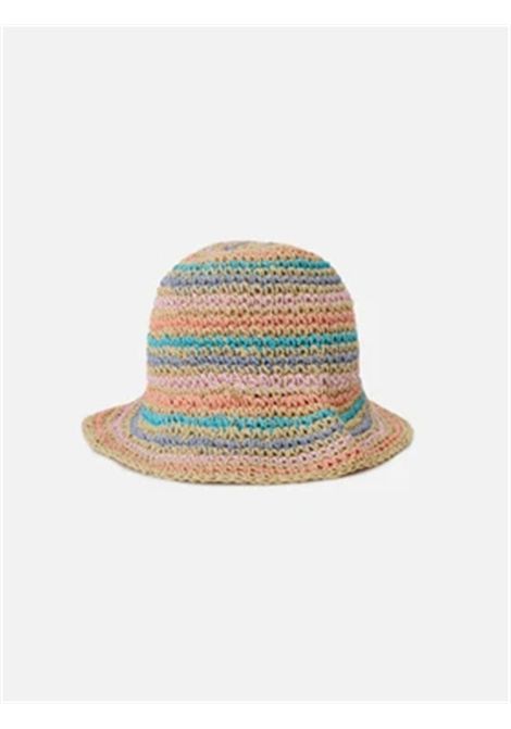 Cappello bucket multicolor SAINT BARTH | PLY0002 POLLY JR00885L STRAW STRIPES 2126 EMB